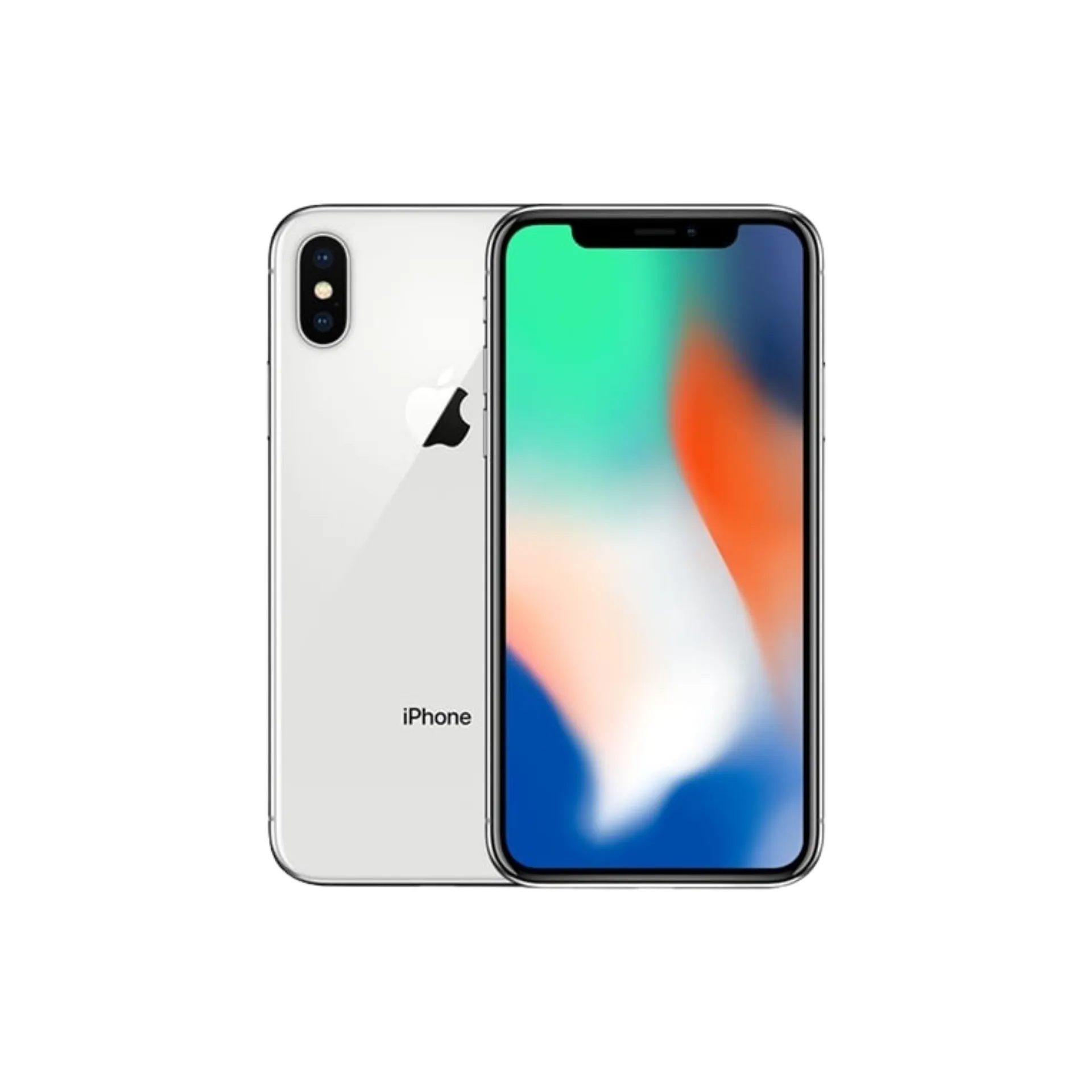 Apple iPhone X Unlocked Silver 64 GB Grade A