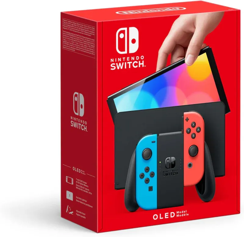Nintendo Switch OLED - Ultimate Gaming Clarity Black & White Like New Black & White