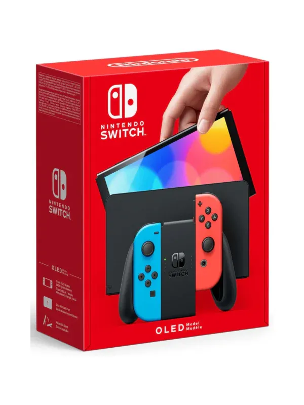 Nintendo Switch OLED - Ultimate Gaming Clarity Black & White Like New Black & White